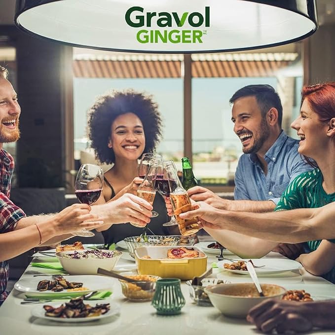 Gravol Ginger Tablets for Upset Stomach and Nausea, 20ct