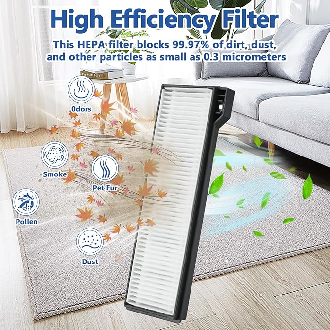 23 Pack X10 Pro Omni Replacement Parts for Eufy X10 Pro Omni Robot Vacuum, 1 Main Brush, 4 Hepa Filters, 4 Side Brushes, 6 Mop Pads, 6 Dust Bags, 1 Screwdriver 1 Cleaning Brush