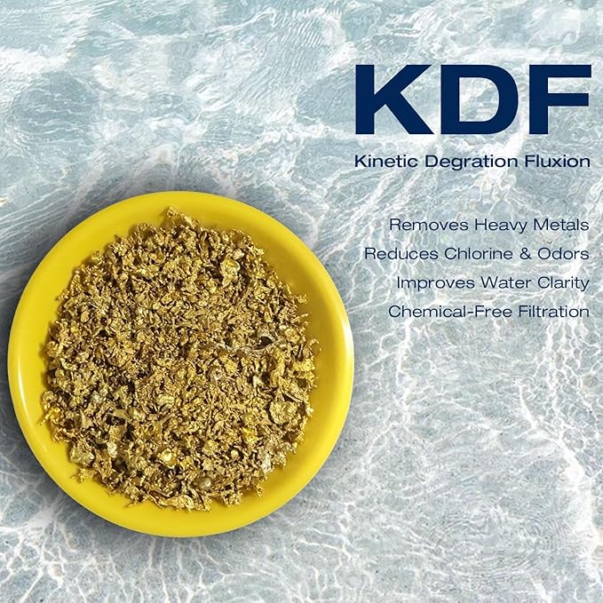 H&G Lifestyles KDF 55 Activated Granular Carbon Filter Media,Refill for RV Water Filter,Remove Heavy Metal Chlorine Odor Improve Water Taste,Water Filtration Replacement