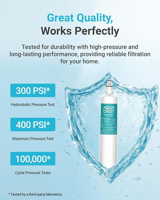 AQUA CREST F-2000, F-1000, 4204490 Sub Zero Water Filter Replacement for InSinkErator® F-1000,F-2000, F-3000, Sub-Zero 4204490,4290510 and AquaPure AP Easy C-Complete, Subzero Filter, NSF/ANSI 42