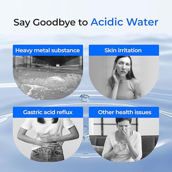 Waterdrop 𝐀𝐥𝐤𝐚𝐥𝐢𝐧𝐞 WD-F13 Replacement for GE® MWF®, SmartWater® MWFP, MWFINT, MWFA, GWF, HDX FMG-1, GSE25GSHECSS, WFC1201, RWF1060, 𝐄𝐧𝐡𝐚𝐧𝐜𝐞𝐬 𝐩𝐇 Refrigerator Water Filter
