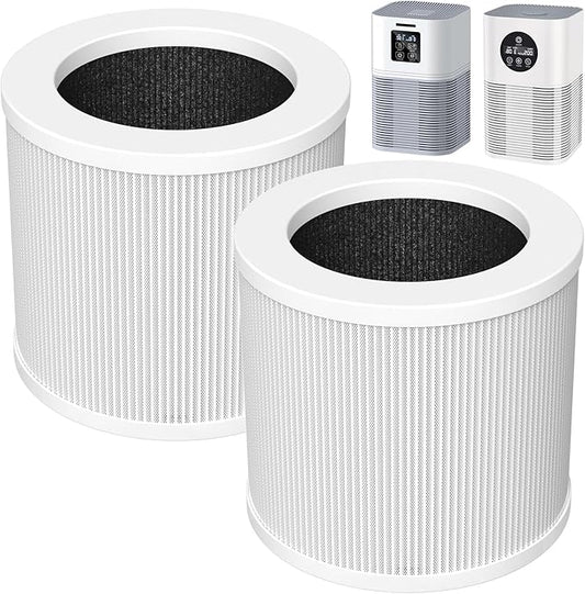 2 Pack A1 Replacement Filter Compatible with VEWIOR Air Purifier Hqsc-50, Hqkj-80, Ameifu Ap01w, Koios Hqkj-50, H13 True Hepa Filter for Vewior A1w Air Purifier