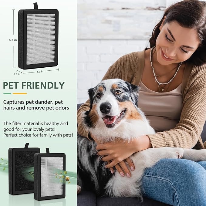 isinlive LV-H128 Air Purifier Replacement Filter Compatible with LEVOIT LV-H128/ PUURVSAS (HM669A) / ROVACS (RV60) 3-in-1 HEPA Filter, 4 Pack LV-H128 Filters and 30 Pack Aroma Pads