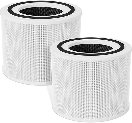 Fil-fresh Core 300 Replacement Filter, Compatible With LEVOIT 300 and 300S Air Purifier, H13 True HEPA Filters and Activated Carbon, Replace 300-RF, 2-Pack