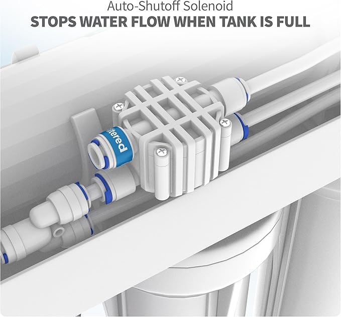 Aquatic Life 4-Stage Hydroponic Reverse Osmosis Water Filter System RO Filtration Unit, High Efficiency, 150 GPD