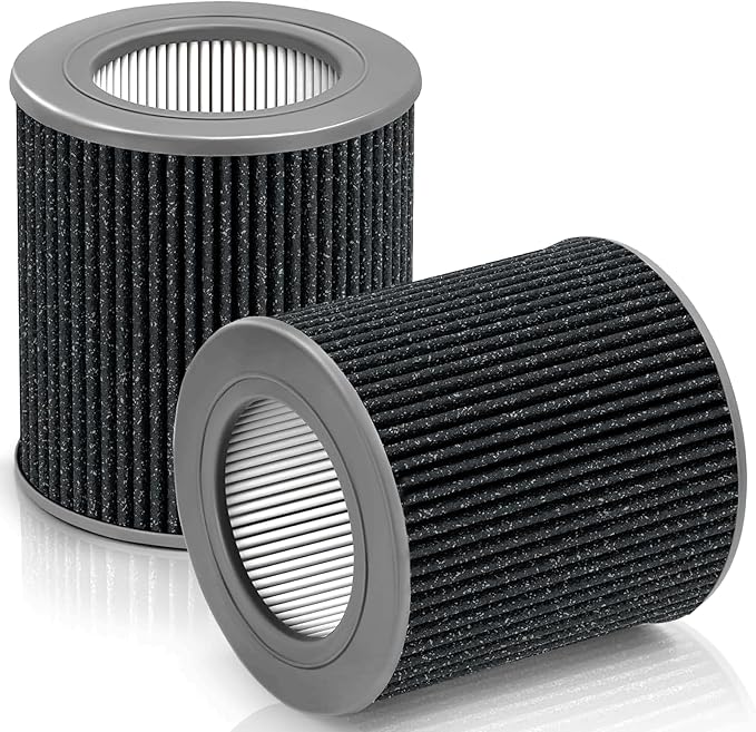 2 Pack Air Mini PECO-HEPA Replacement Filters Compatible with Molekule Tri-Power Air Mini & Air Mini + Air Purifiers, 3 in 1 High-Efficiency Filtration Air Mini Filter Replacement for PECO Filter