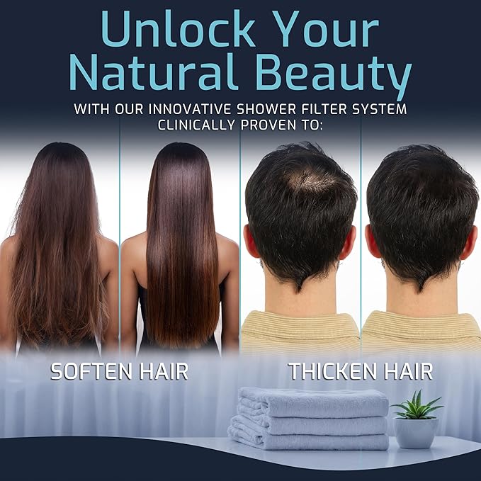 Mist Filtered Shower Head, Revitalizing 15 stage Shower Filter Combo, Improves The Condition of Your Skin & Hair, Shower Water Softener-High Output, Chrome, Compact - Shower filter for Hard Water