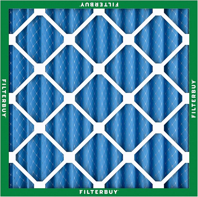 Filterbuy 25x25x2 Air Filter MERV 13 (MPR 1900) Health Defense Replacement (1-Pack), Electrostatic Pleated HVAC AC Furnace Filters, Made in USA (Actual Size: 24.50 x 24.50 x 1.75)