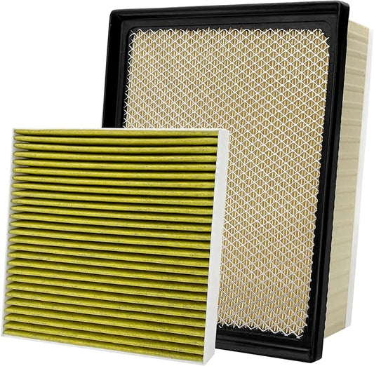 2PCS Cabin Engine Air Filter JMY09 JMP100 Kit Fits for Tacoma 3.5L 2016 2017 2018 2019 2020 2021 2022 2023, Replacement for 178010P100, CA11895, 87139YZZ09, CF10374
