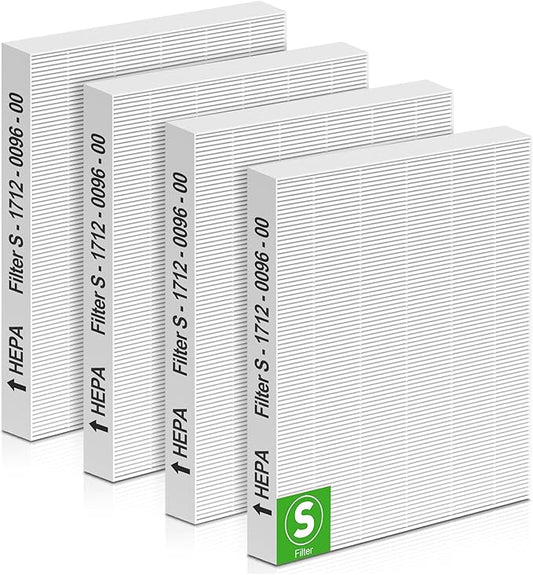 C545 Replacement Filter Compatible with Winix C545 Air Purifier, 4 Pack C545 True HEPA Type S, Part Number 1712-0096-00