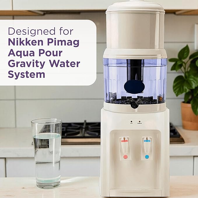 Replacement Bundle Water Filter Cartridge 1361,Ceramic Pre-Filter 1364 & Mineral Stones 13564 (formerly 1386) for Nikken Aqua Pour Countertop Filters, Alkaline Water Gravity Filtration System for Home