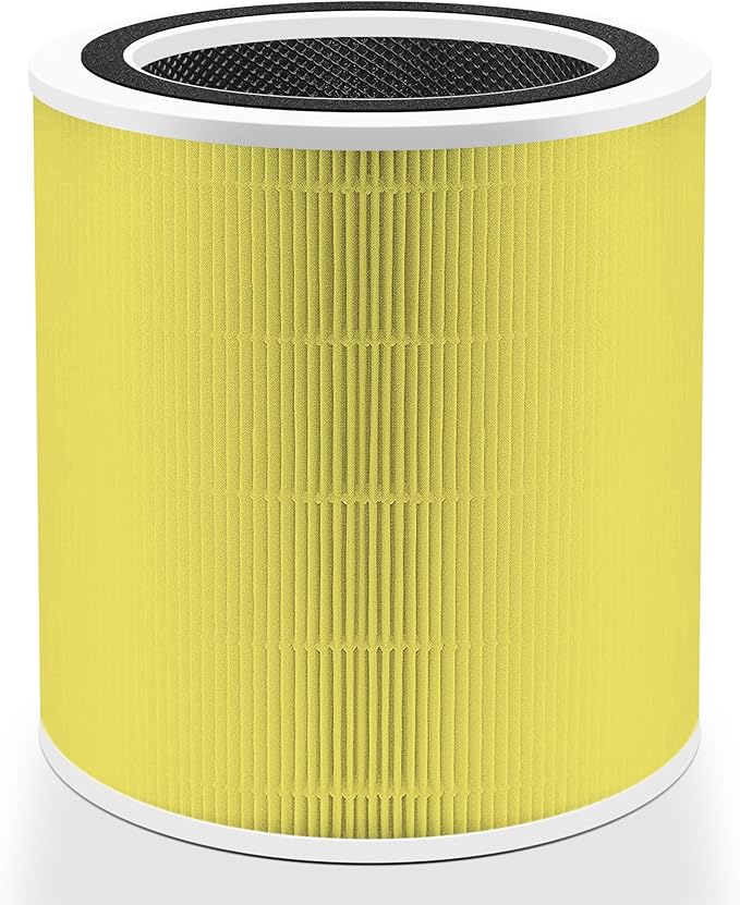 Core 400S Pet Care Replacement Filter for LEVOIT Core 400S Smart WiFi Air Purifier, Funmit 3-in-1 H13 True HEPA Replacement Filter, Part # Core 400S-RF-PA (LRF-C401-YUS), Yellow, 1 Pack
