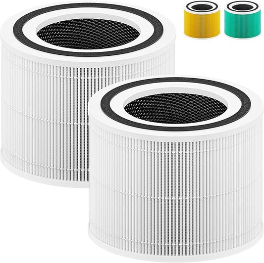 240 True HEPA Replacement Filter 14 Compatible with Puroair 240 Air Purifier, 3-in-1 High-Efficiency HP-14 True HEPA with Activated Carbon Filter, 2 Pack, White