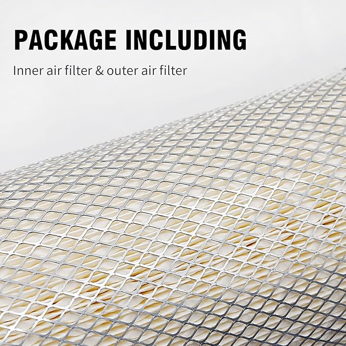 2 Pack P822769 Air Filters, Replacement for Kubota L48 R420 R520 U45S M4700 M4800 M4900 M5400 M5700 U45ST U55-4 MX4700 MX5000, Replaces P822769 RE68048 RE68049