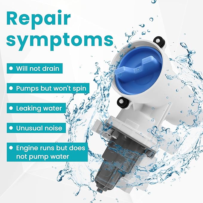 WH11X29539 AP6986715 Drain Pump and Filter Replacement Fit for GE Front Load Washers gfw550spn2dg Replaces B25-3A04, 4962370, EAP16217203, PD00065822, PS16217203 by AMI PARTS (1-year QA)