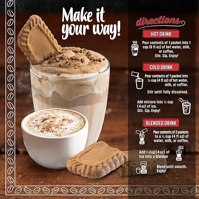 The Frozen Bean - Mocha Frappe & Latte Instant Mix with Arabica Coffee, Double Caffiene, Low Sugar - for Hot, Iced, or Frappuccino-Style Blended Drinks - (20) 0.53oz Single Serve