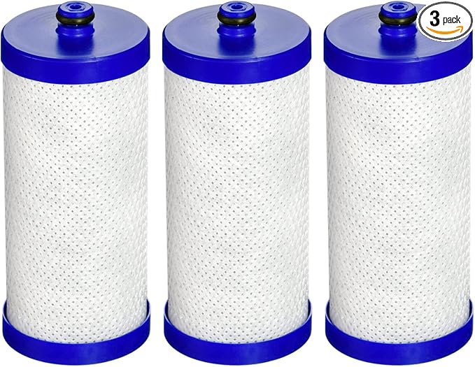 EcoAqua WF1CB Refrigerator water Filter, Replacement for WF1CB, WFCB®, RG100, WF284, NGRG2000, 469910, 9910, Pack of 3