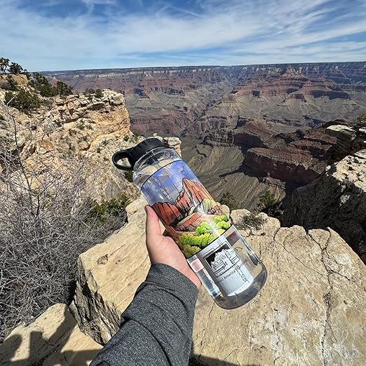 Epic Water Filters Nalgene OG Water Bottle with Filter, USA Made, BPA Free, Removes 99.99% Tap Water Contaminants, Forever Chemicals, Access Fund 24, 48 oz