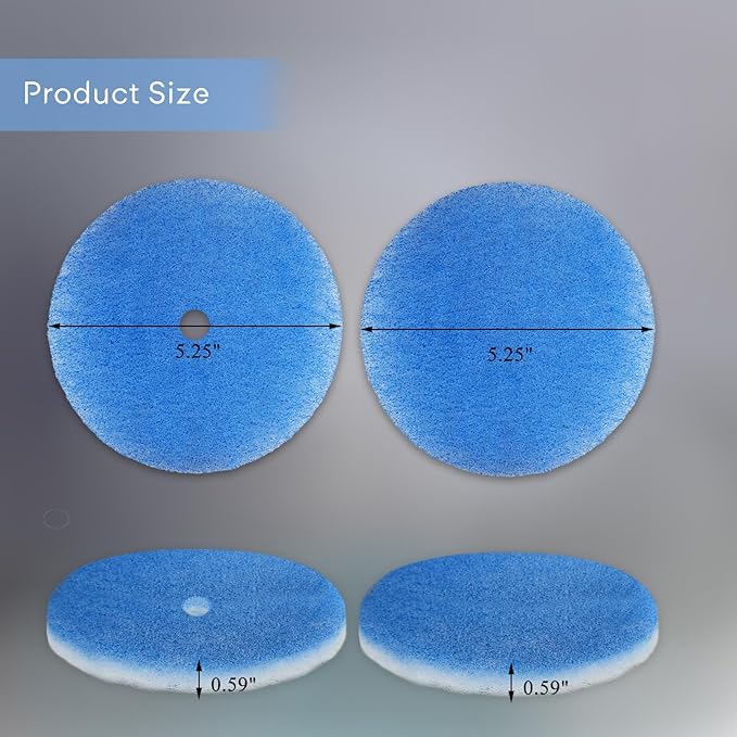 12 Pack RV Air Conditioner Filter - RV 5.25" Round Air Duct AC Filter MERV 8 Replacement for AC Vent (8 pcs without hole + 4 pcs with hole)