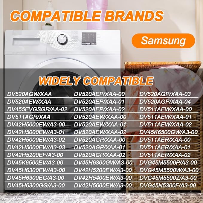 【2025 UPGRADED】DC61-02595A Dryer Lint Filter Trap Replacement for Samsung Dryer DV42H5200EW DV42H5000EW DV45K6500EV Replaces 2069505 AP4578777 PS4206799 EAP4206799 by Cenipar