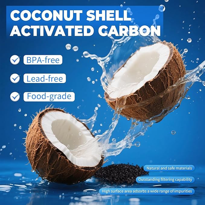 XWF Water Filter Replacement Compatible with GE XWF Water Filter,（Not XWFE), fit for WR17X30702 GBE21,Pack of 2,By YPMQY