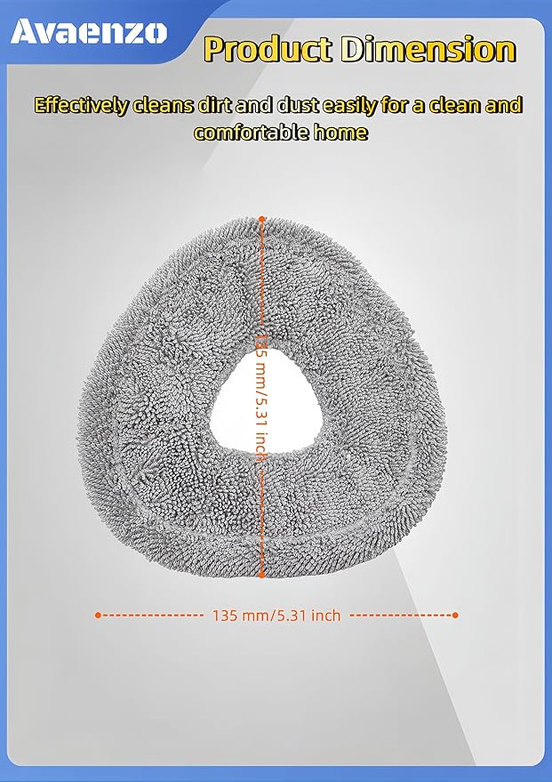 4 Pack Replacement Mop Pads Compatible with Narwal Freo X Z Ultra Z10 Freo Pro J3 J4 YJCC012 YJCC015 Ultra-fine Resuable Mop Cloth Robot Vacuum Cleaner Accessories, Grey