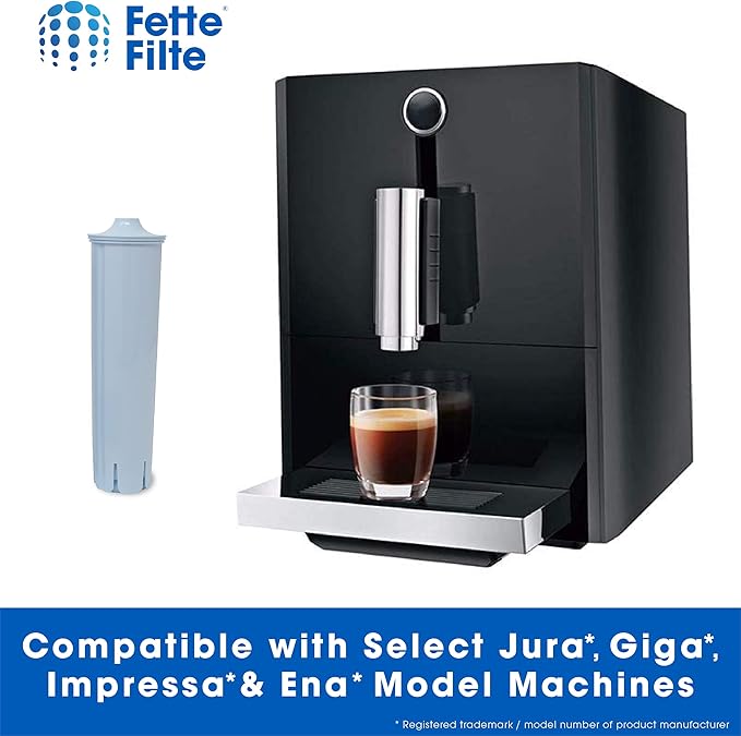 Fette Filter - Water Filter Compatible with Jura Clearyl Blue. Compare to Part # 71445 or 67879 - Pack of 6