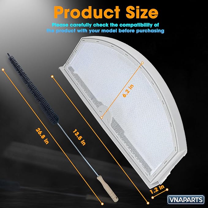 GTD65EBSJ3WS GTX22EASK0WW GTD45EASJ2WS GTD42GASJ2WW GTD42GASJ0WW GTD72EBSN0WS GTD65GBSJ1WS Dryer Lint Filter Screen Replacement For GE Dryer GTD42GASJWW GTX22GASK0WW GTD45EASJ0WS GTX52EASP0WB