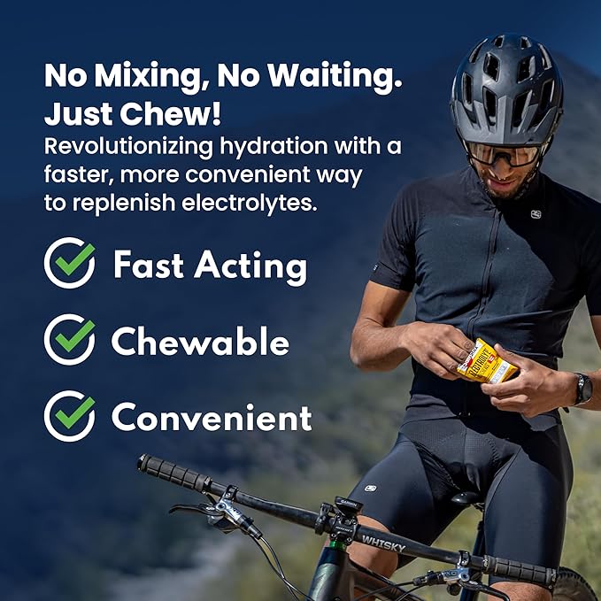 SaltStick Electrolyte FastChews - 120 Watermelon Chewable Electrolytes - Salt Tablets for Running and Hydration, Electrolyte Chews - 120 Count