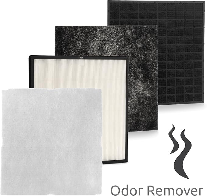 Rabbit Air, MinusA2 Air Purifiers for Home, Ultra Quiet HEPA Air Purifier - Wall Mountable Large Room Air Purifier - Stylish, Efficient and Energy Star - (SPA-780A, Black, Odor Remover)