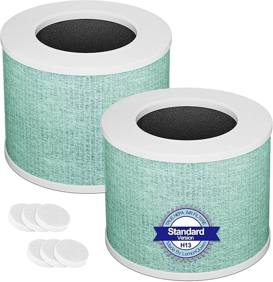 Core Mini Replacement Filter Compatible with LEVOIT Core Mini Air Purifier, Core Mini-P, 3-in-1 H13 HEPA Filter, Mini-RF Filter with Activated Carbon, Replace Part #Core Mini-RF, Toxin Absorber Filter