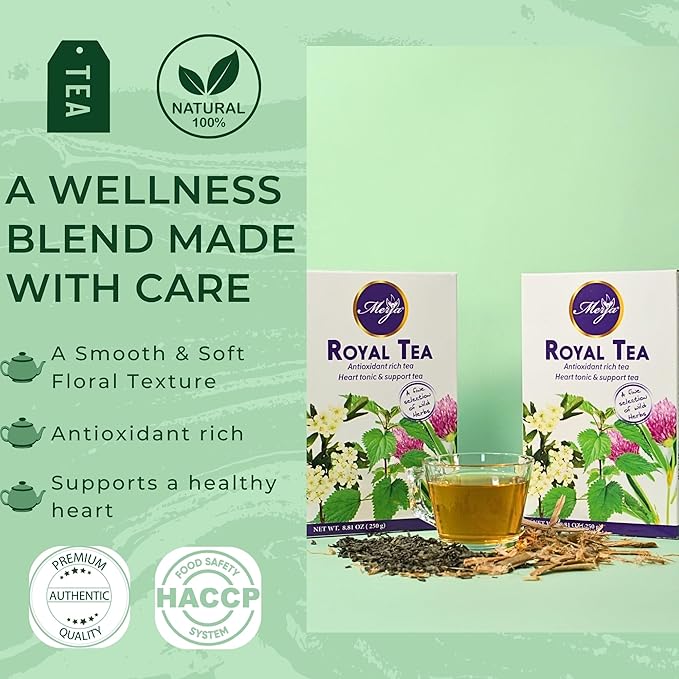 Merja Herbs Royal Tea - Heart Support - 100% Natural & Premium Quality 250gr 8.82 oz