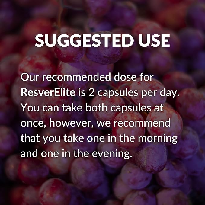 Mara Labs ResverElite | Bioavailable Resveratrol | Vegan, No Fillers, and Non-GMO | 60 Vegan Capsules