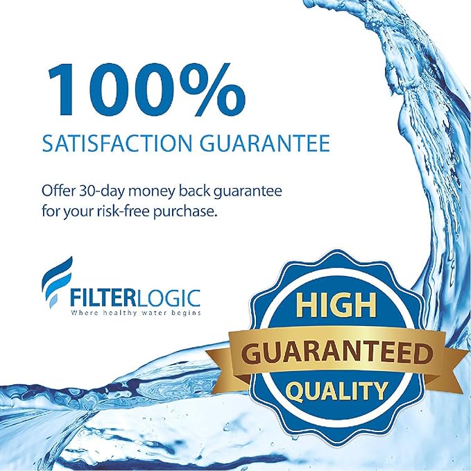 Filterlogic Garden Hose Water Filter, Compatible with Mist Cooling System, Improve Plants Health, Reduces Chlorine, Odor, Ideal for Gardening and Pets, Pack of 2