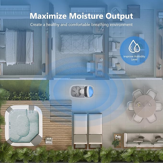 Funmit HDC-12 Humidifier Super Filter Wick Replacement for AIR-Care HDC12 Ess-ick Air HD13030 HD1303 HD14060 Emerson ES-12 Kenmore 14911 Humidifier 4 Pack