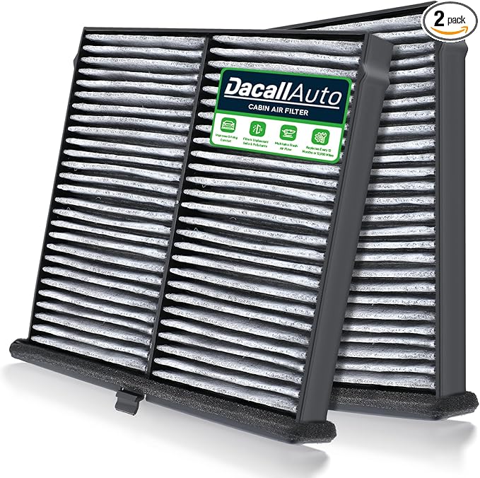 2pcs Set Activated Carbon Cabin Air Filter for Mazda 3 (2019-2025), CX-30 (2020-2023), CX-50 (2023-2025); Replace BDTS-61-J6X, BDTS61J6X