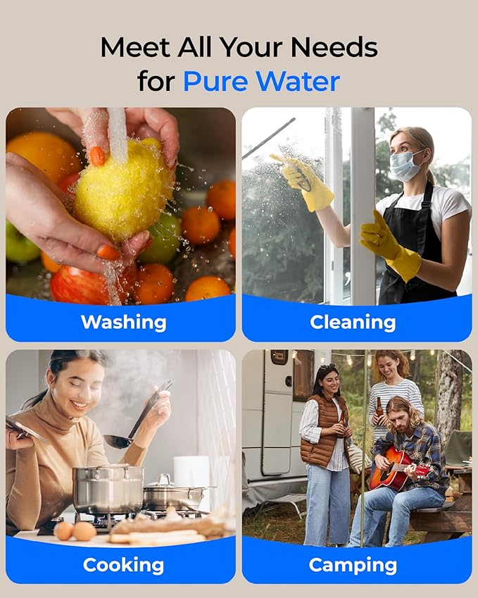 Waterdrop 10UA PRO Under Sink Water Filter, No Drill Required, Time Reminder, Easy Installation, Reduces Lead, Chlorine, Bad Taste & Odor, NSF/ANSI 42 Certified, 11000 Gallons, Does not Lower TDS