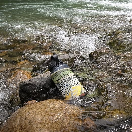 Epic Water Filters Nalgene OG Water Bottle with Filter, USA Made, BPA Free, Removes 99.99% Tap Water Contaminants, Forever Chemicals, Rep Your Water Art, 48 oz