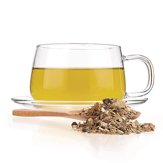 Tealyra - Deep Breath - Eucalyptus - Ginger - Tulsi - Fennel - Wellness Herbal Loose Leaf Tea - Calming and Relaxing - Caffeine Free - 224g (8-ounce)