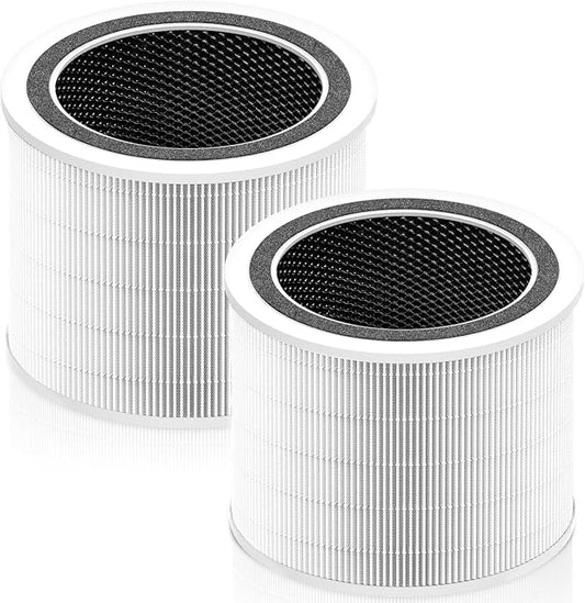 Core 200S Replacement Filter Compatible with LEVOIT Core 200S and LEVOIT Core 200S Smart WiFi Air Purifier,3-in-1 H13 True HEPA Activated Carbon Filter, Core 200S-RF, White, 2 Pack