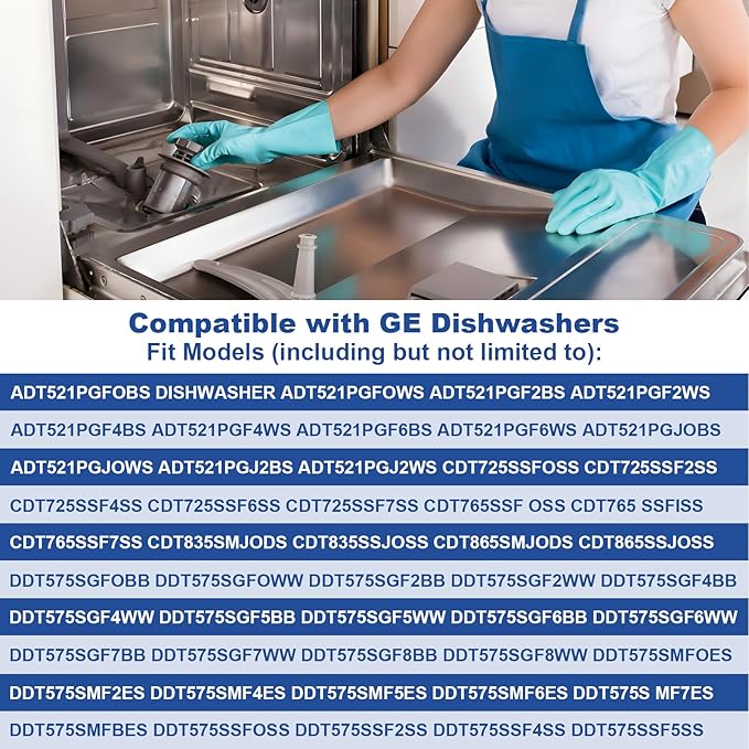 WD49X24057 Dishwasher Ultra Fine Filter Kit-Dishwasher Filter Replacement- Replacement Parts: WD12X10416, WD12X20107, WD12X21976, WD12X22560, WD12X23736, WD12X20340, WD12X21676, WD12X20549