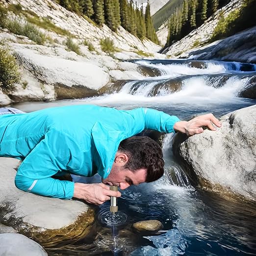 Miniwell L630 Portable Water Filter with Upgraded Vacuum Packaging - 25 Year Storage, Long Lasting and Versatile Usage Options, 2 Pack Filters,Bucket Connectors and Hoses