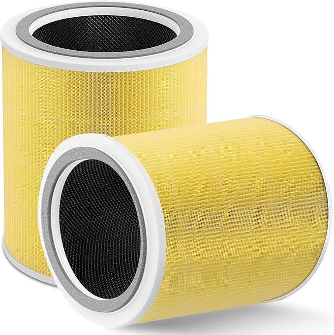 Core 400S Pet Care Replacement Filter Compatible with LEVOIT Core 400S & Core 400S-P Air Purifier, 3-in-1 Activated Carbon Pre-Filter, Core400S-RF-PA (LRF-C401-P-YUS), 2 Pack, Yellow