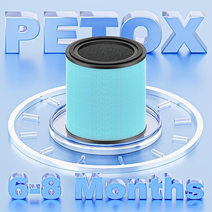 AP0601 Replacement Filter Compatible with AIRTOK AP0601 Air Purifier, 4-in-1 H13 True HEPA and High-Efficiency Activated Carbon Filter, AP0601-RF, 2 Pack