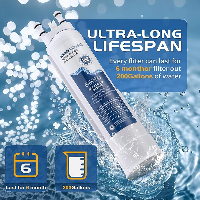 FPPWFU01 Water Filter Replacement, Compatible with Frigidaire FPPWFU01, EPPWFU01, PureAdvantage PWF-1, PurePour PWF-1 (3 Pack)