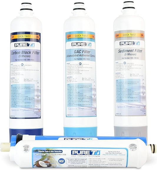 PureT Filter Set for EZ Slim Reverse Osmosis System (EZ-Slim-SET5)