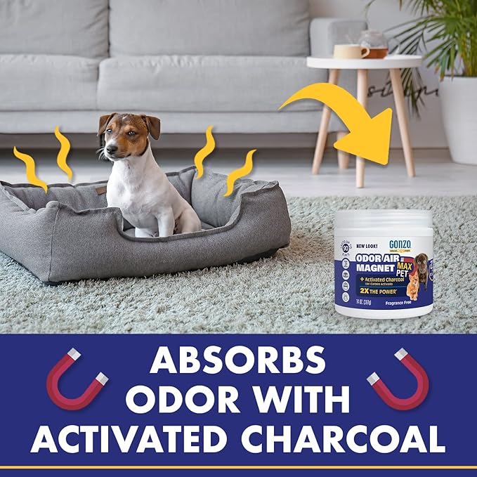 Gonzo Natural Magic Air Activated Charcoal - 2 Pack - for Litter Boxes Cages and Pet Beds 14 Ounce