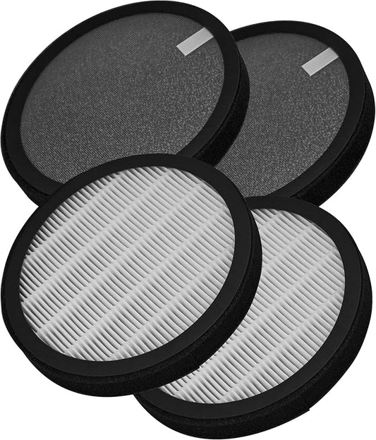 MB-032 Replacement Filter Compatible with TDBYWAE MB-032 Air Purifier, 3-in-1 filtration with Activated Carbon Filter, 4 Count