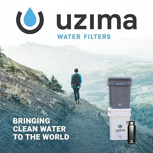 UZ-2 Camping Water Filter and Drinking Water Filter System, Portable Travel Alternative to Purification Systems, for Camping, Backpacking, and Hiking