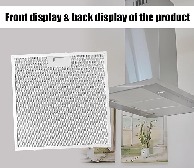 WB02X27207 Range Hood Grease Filter Fits compatible with GE JVX5300BJ1TS JVX5300DJ1BB JVX5300DJ1WW Replacement For 4463981 AP6039217 PS11771771 EAP11771771 (1 Packs)